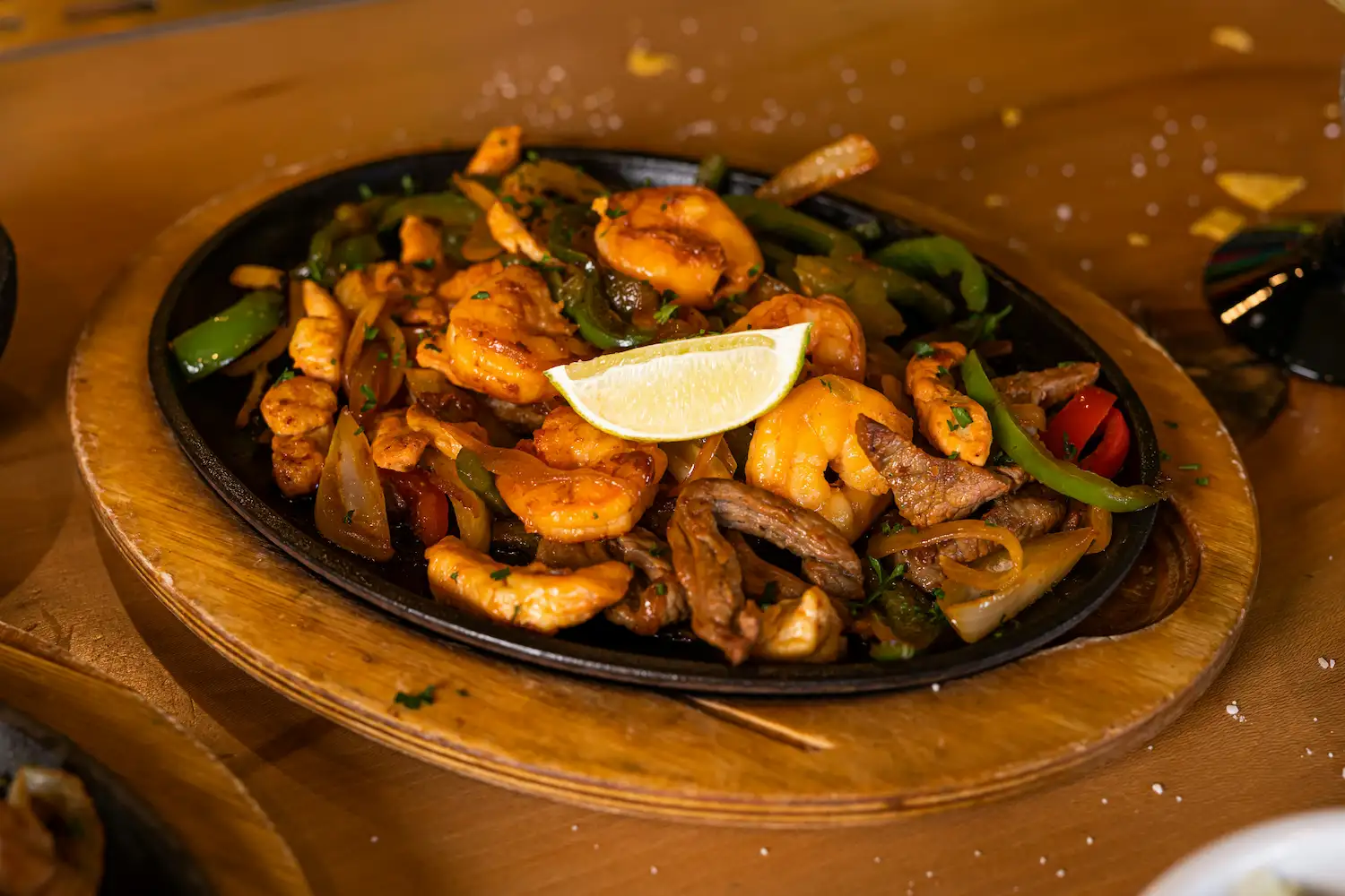 Sizzling fajitas